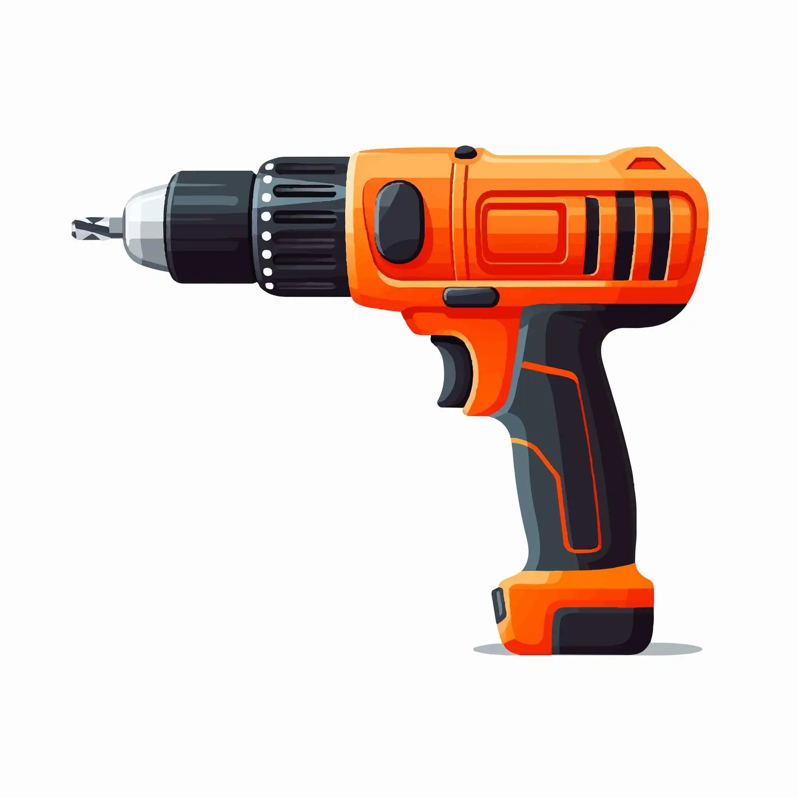 Top View Drill Vector Illustration on White Background – free drilling image from Dotvec
