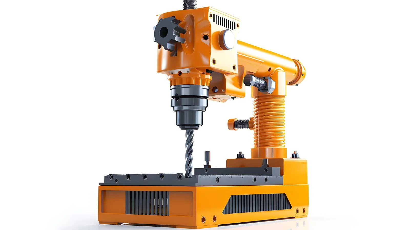 Industrial Tapping Drill Machine Isolated — free download from Dotvec