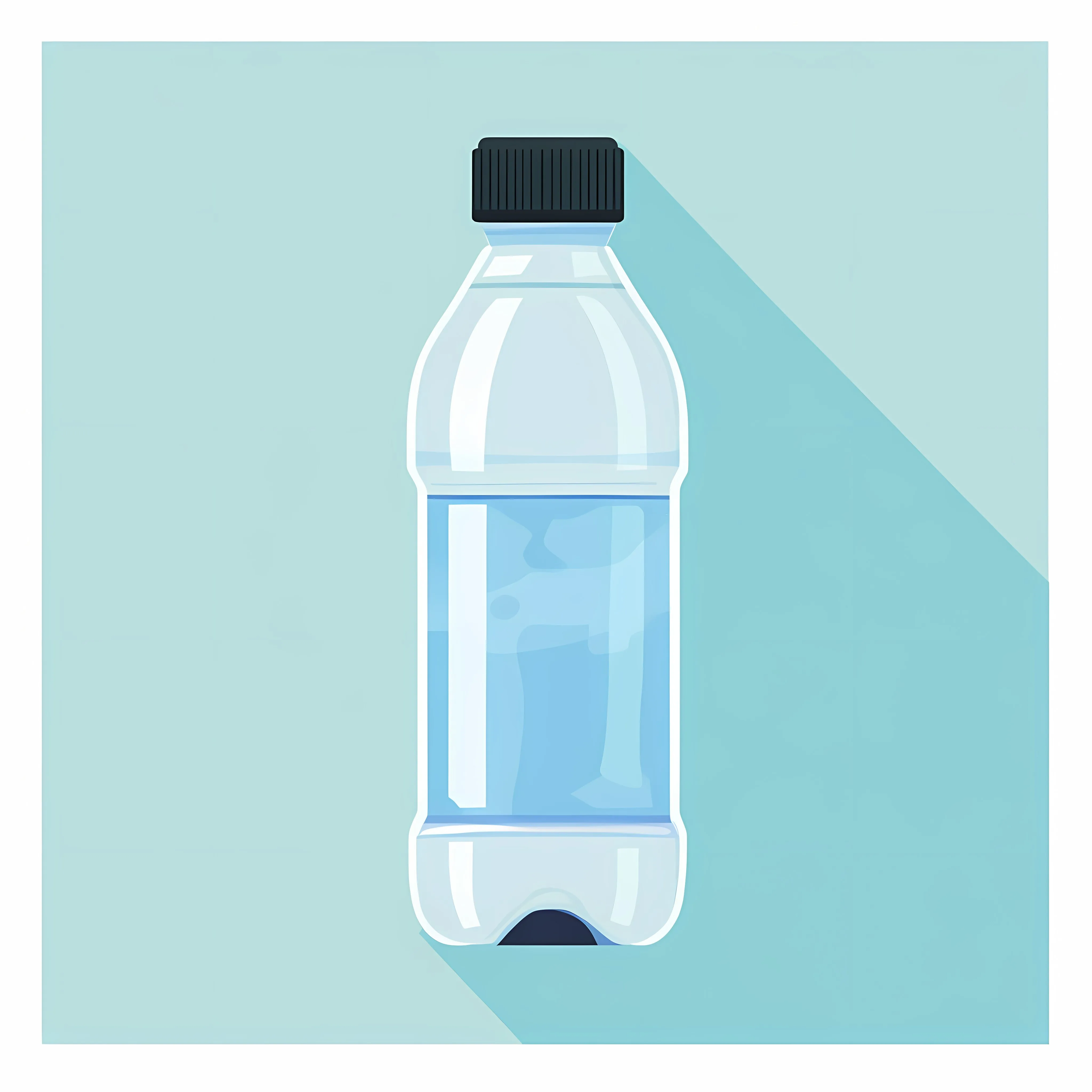 Flat Vector Illustration of Drink Water Bottle — free download from Dotvec