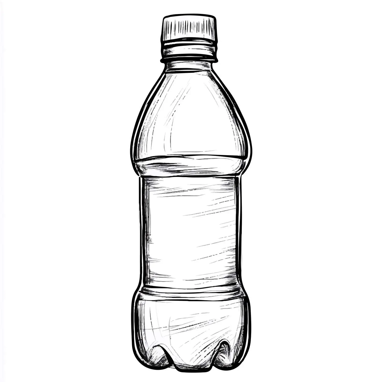 Cartoon Black Water Bottle Vector — free download from Dotvec