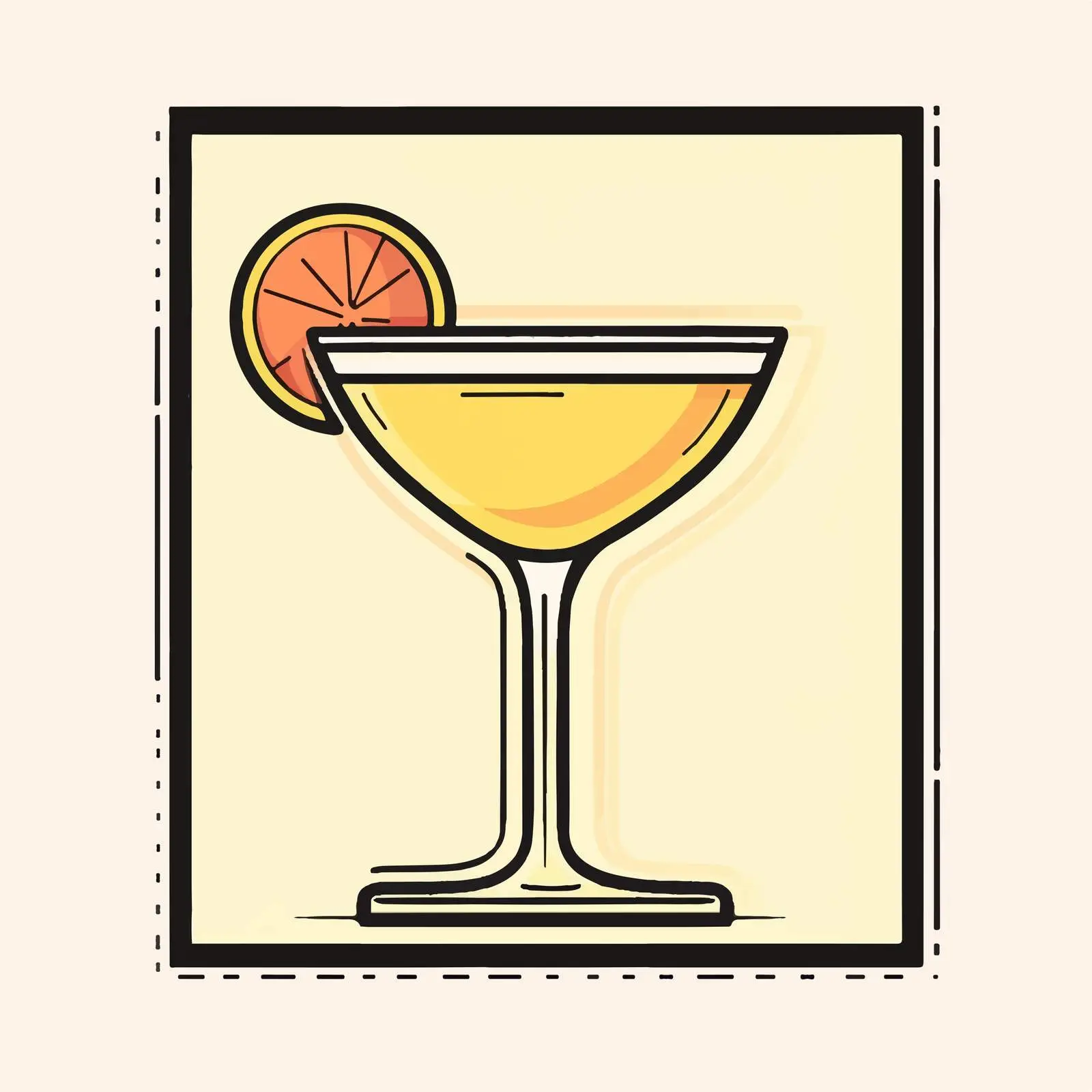 Stylish Flat Vector Drink Illustration — free download from Dotvec