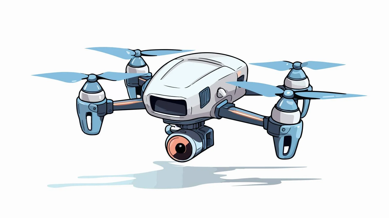 Quality Drone Cartoon Vector Image — free download from Dotvec