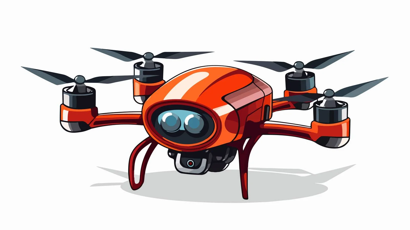 Professional Drone Cartoon Vector Illustration — free download from Dotvec