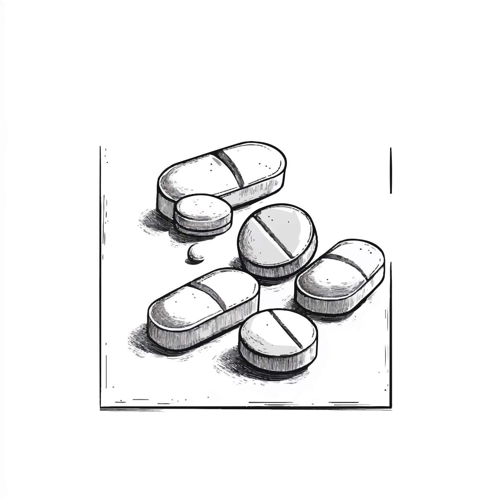 Cartoon Drug Pills Vector Illustration — free download from Dotvec