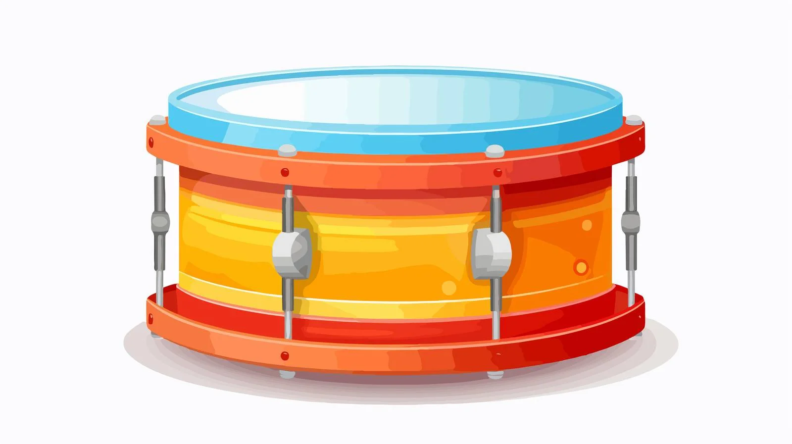 Premium Plastic Drum Toy with Cartoon Design — free download from Dotvec