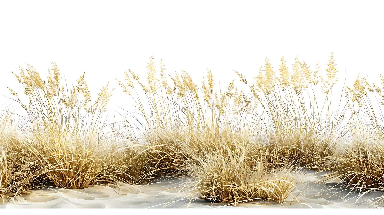 Dried Grass Landscape by the Sea — free download from Dotvec