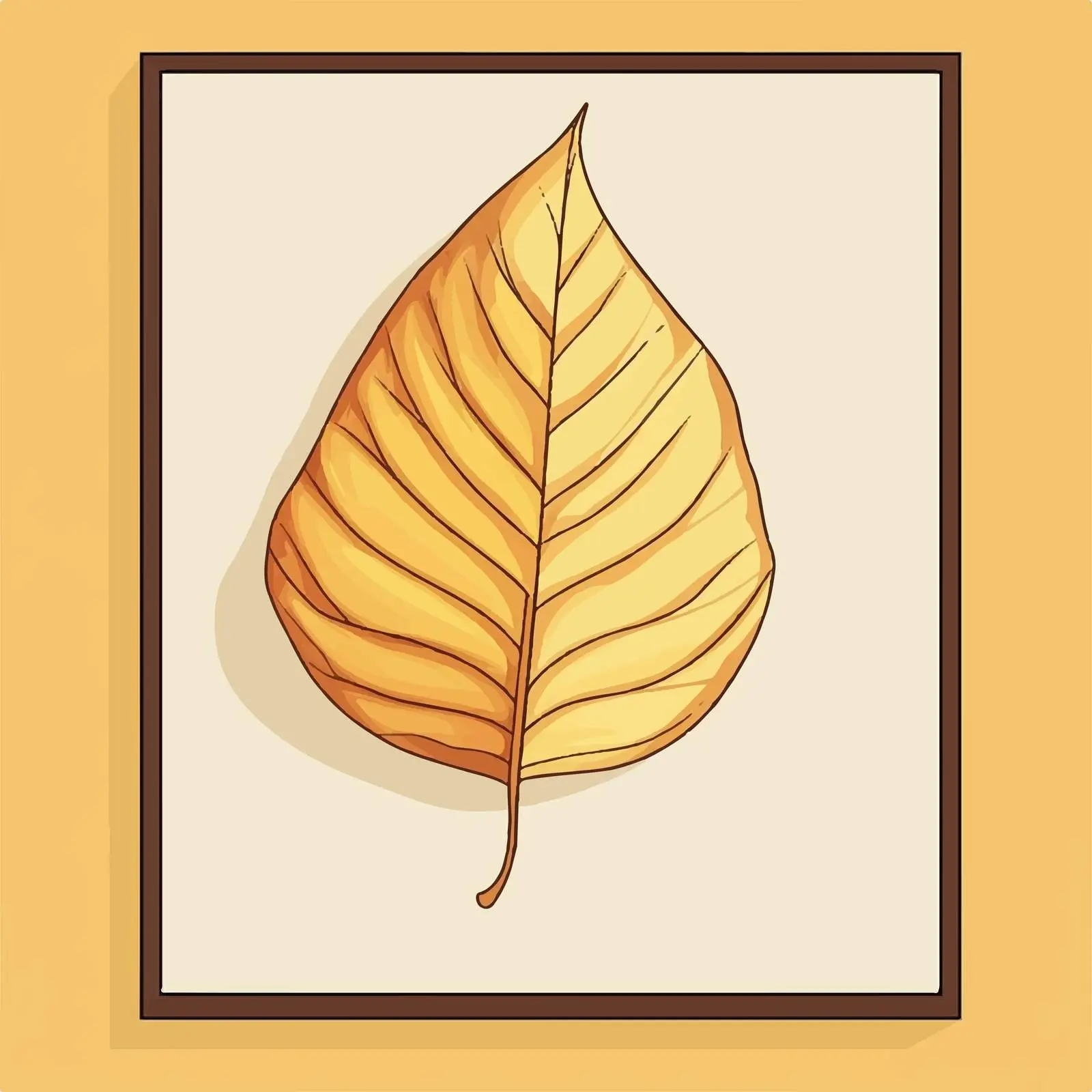 Flat Vector Illustration of Dry Leaf — free download from Dotvec