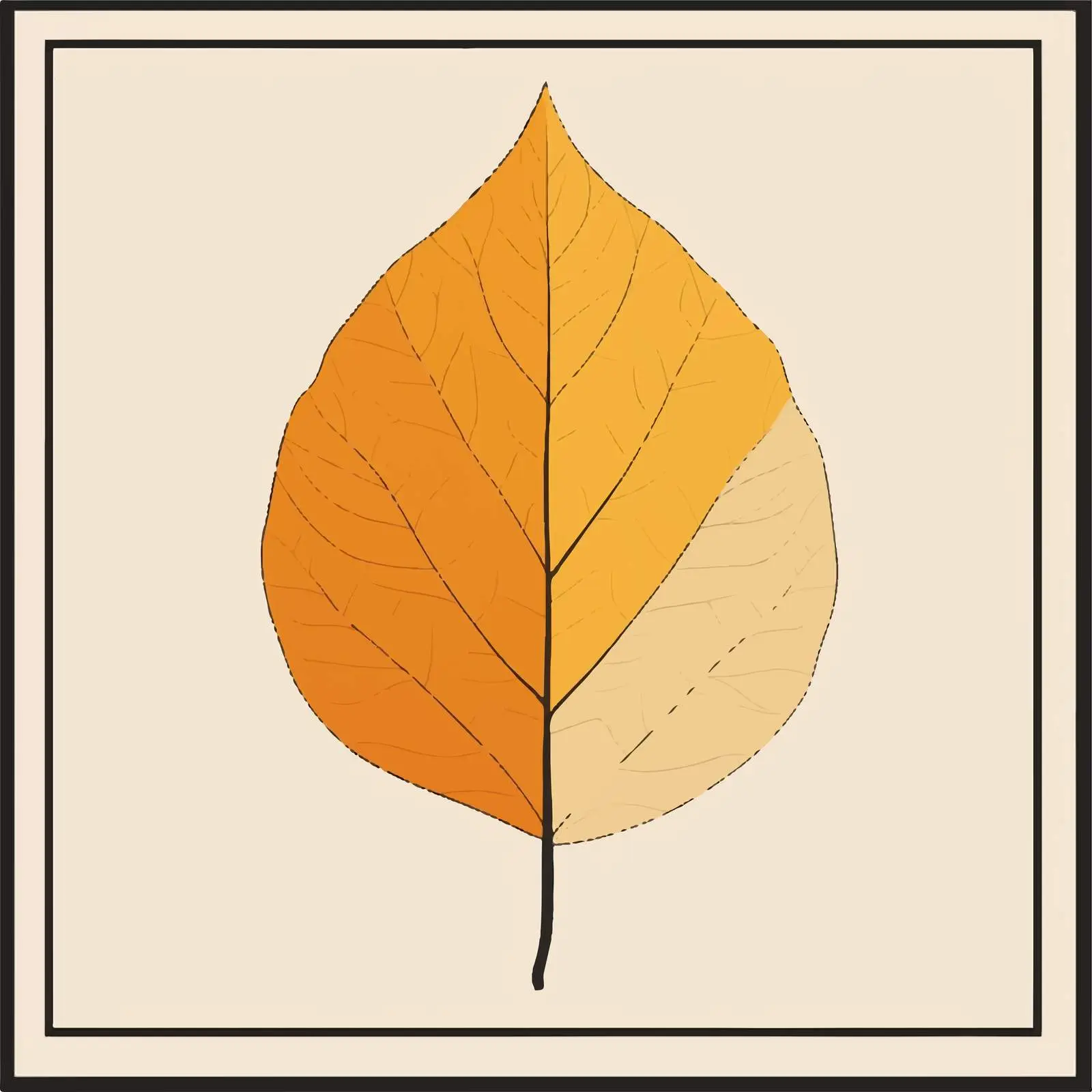 Flat Vector Dry Leaf Illustration — free download from Dotvec