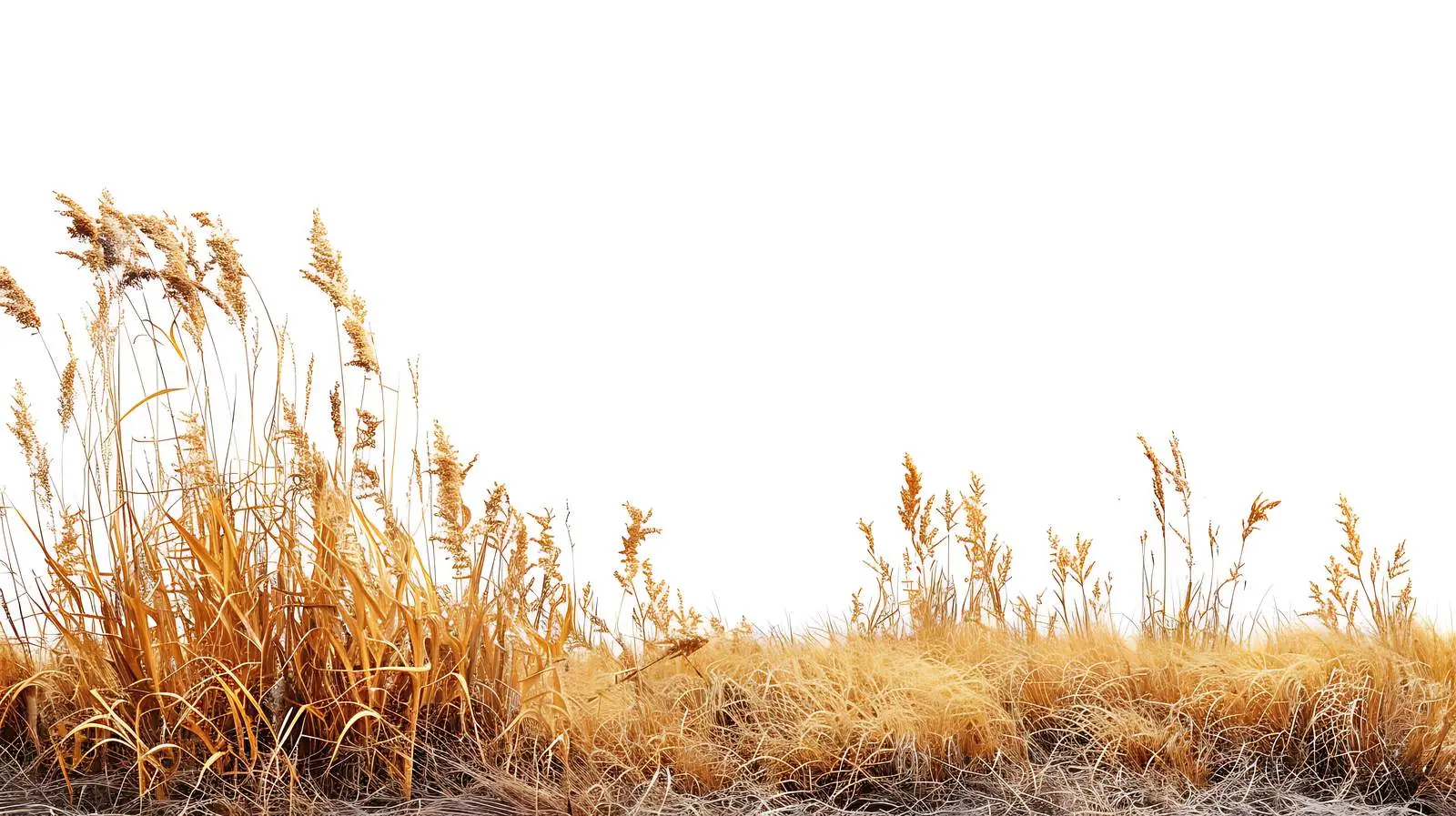 Dried Yellow Grass by the Sea Landscape – free hang image from Dotvec