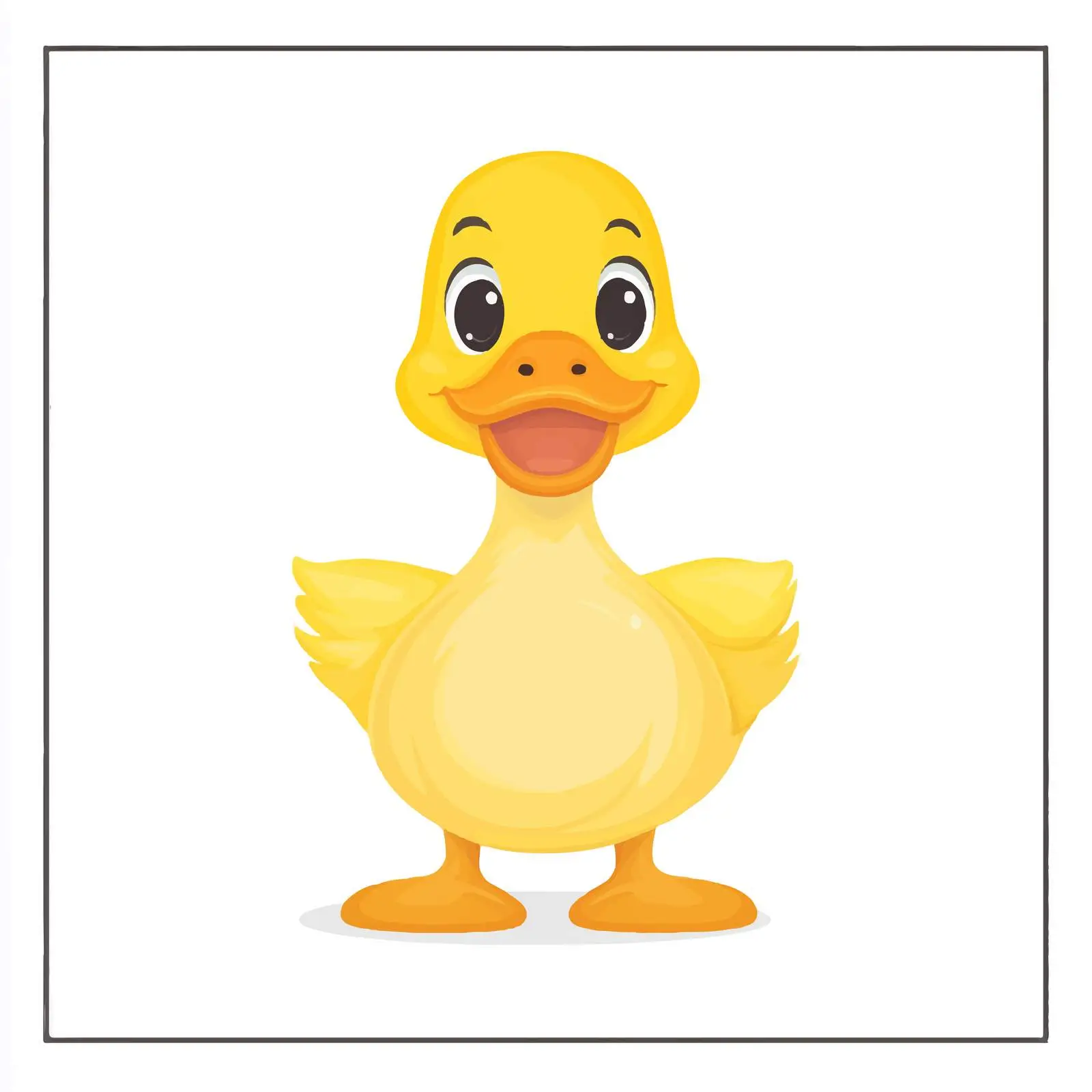 Cartoon Duck Flat Vector Illustration — free download from Dotvec