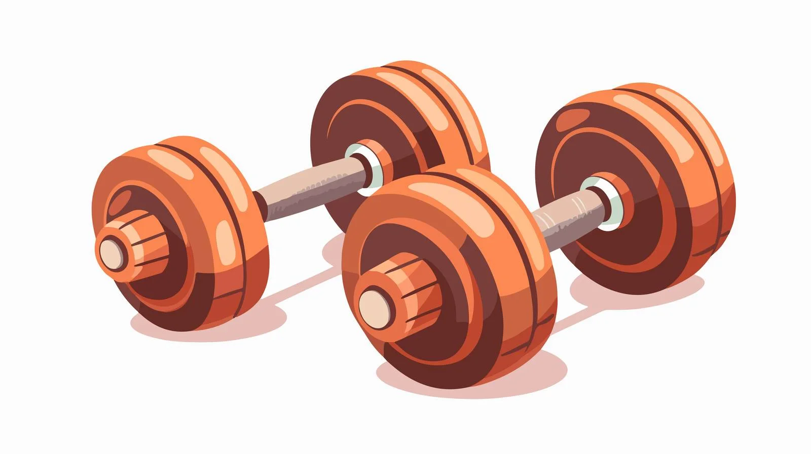 Quality Cartoon Dumbbell — free download from Dotvec