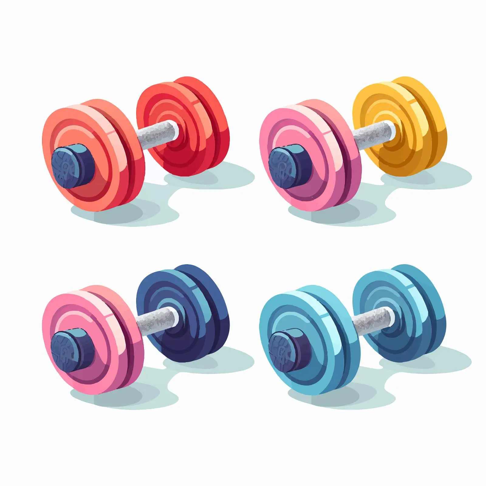 Dumbbells for Sports Exercise with Free Weights — free download from Dotvec