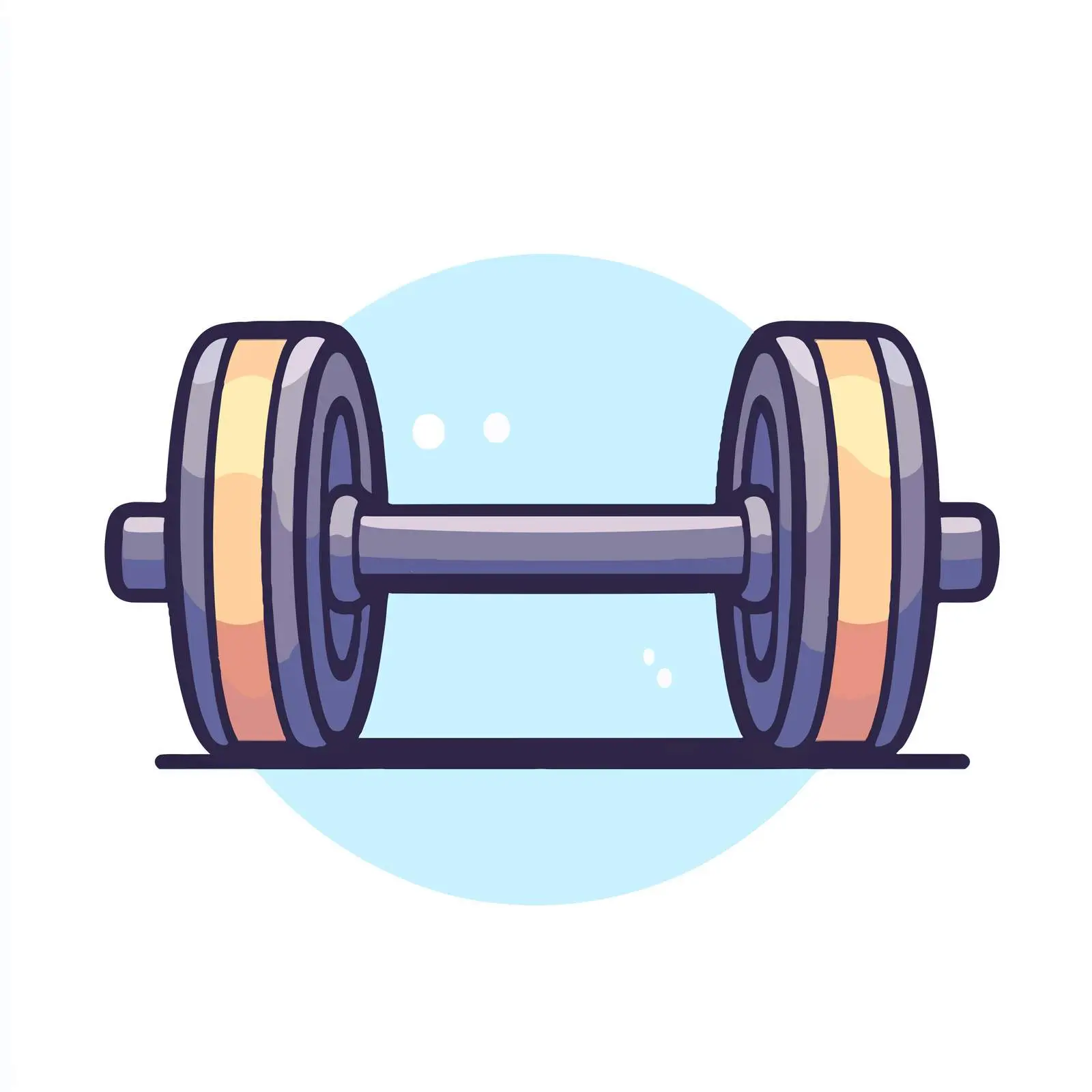 Isolated Dumbbell Icon Vector Image — free download from Dotvec