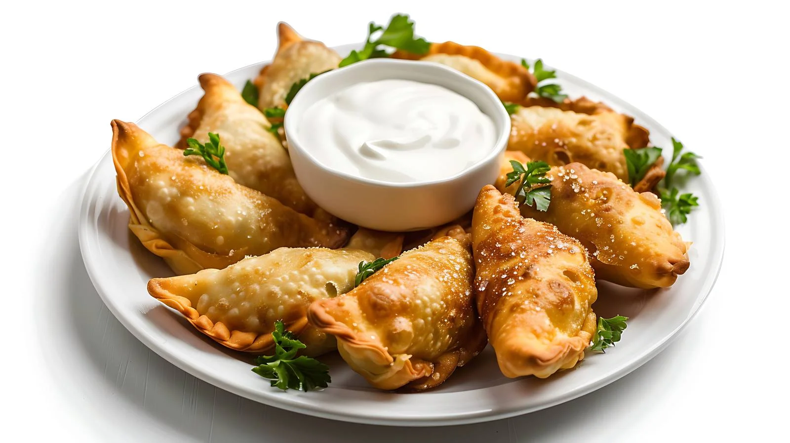 Plum-Stuffed Dumplings with Cream — free download from Dotvec