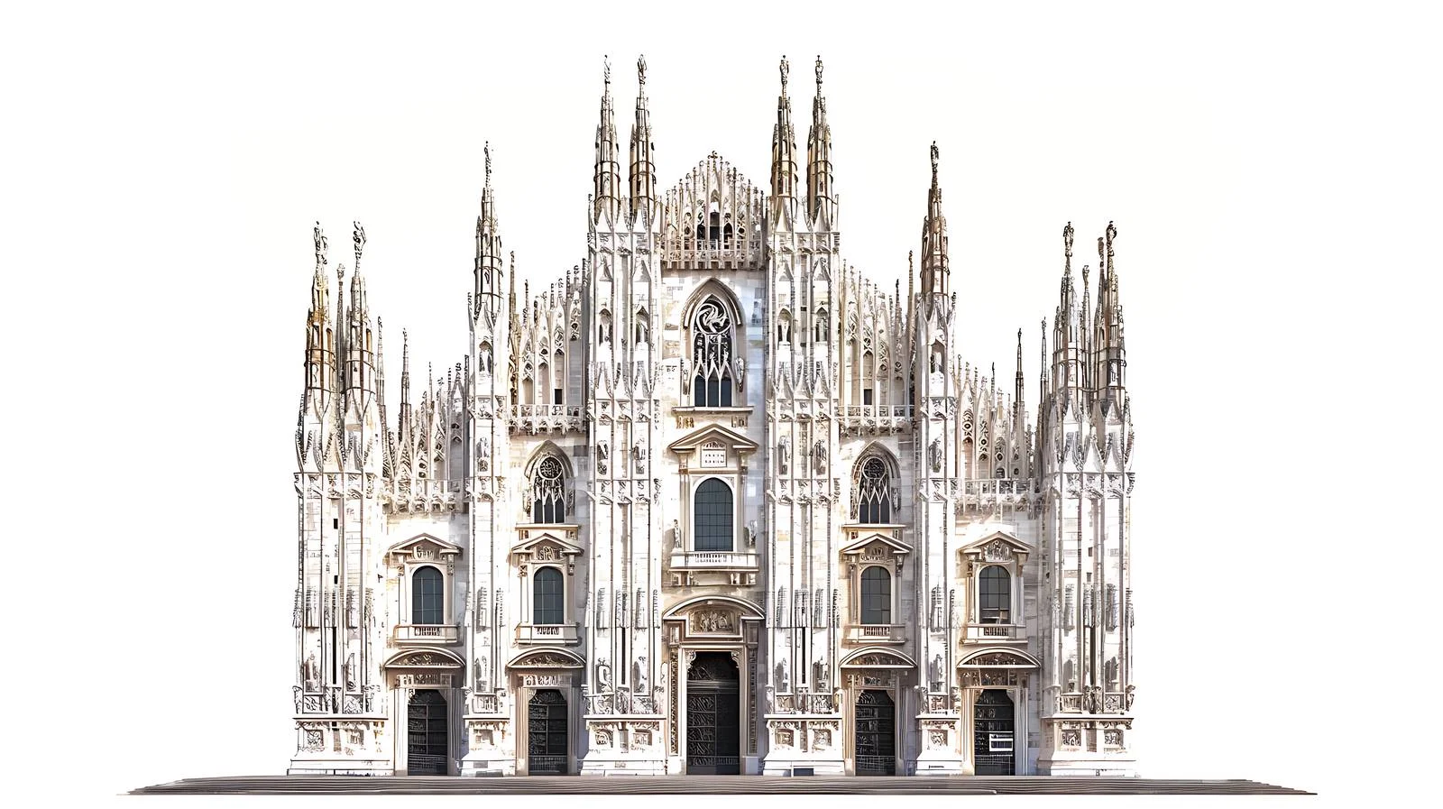 Milan Cathedral in Rainy Evening Light — free download from Dotvec