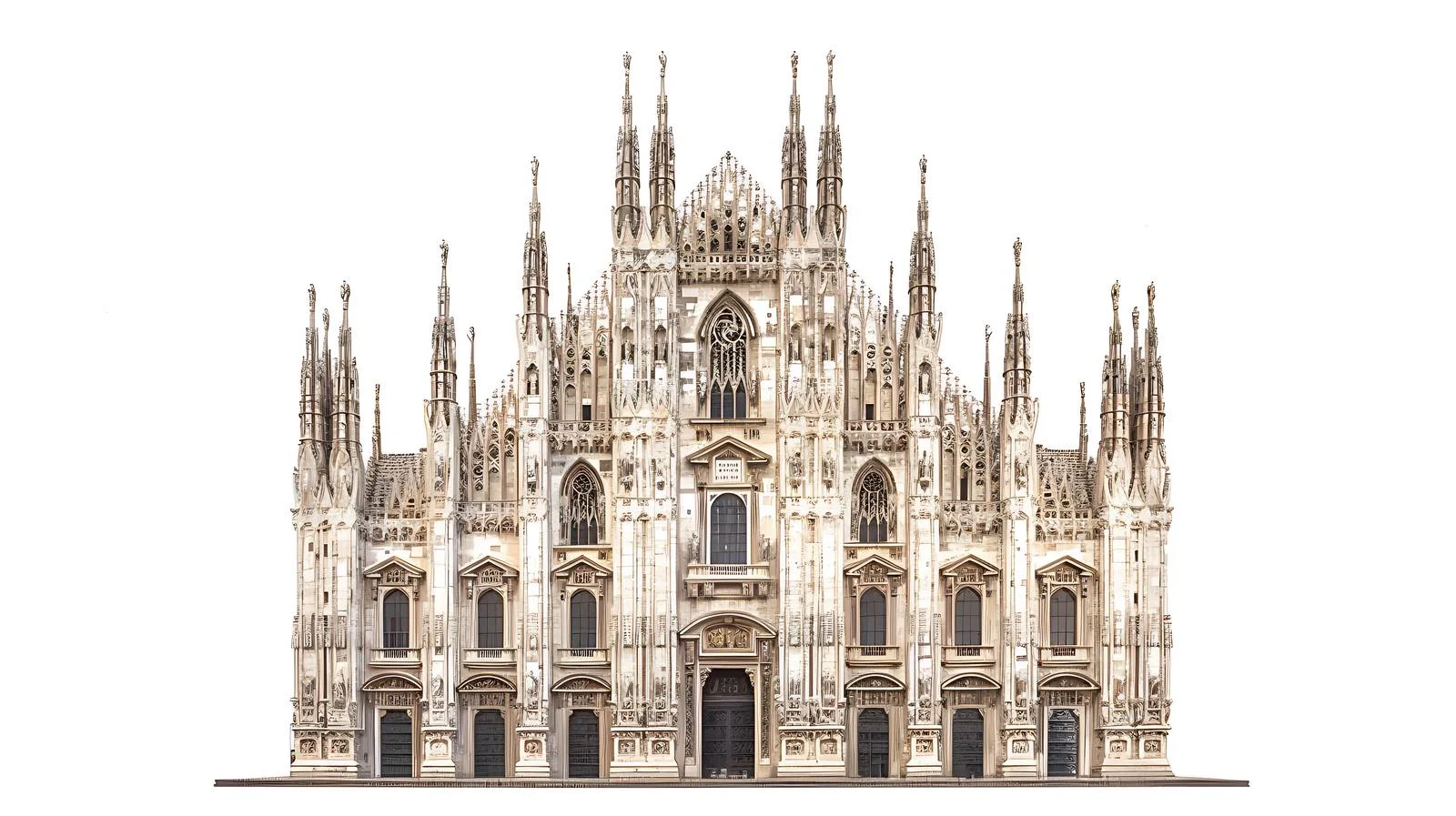 Dusk at Milan Cathedral Amid Rain — free download from Dotvec