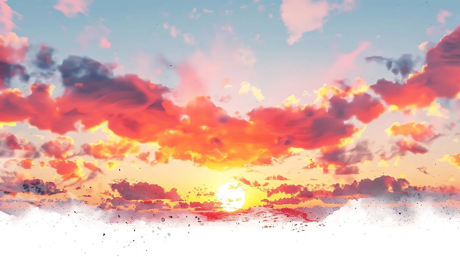 Sunset Glow on White Background — free download from Dotvec