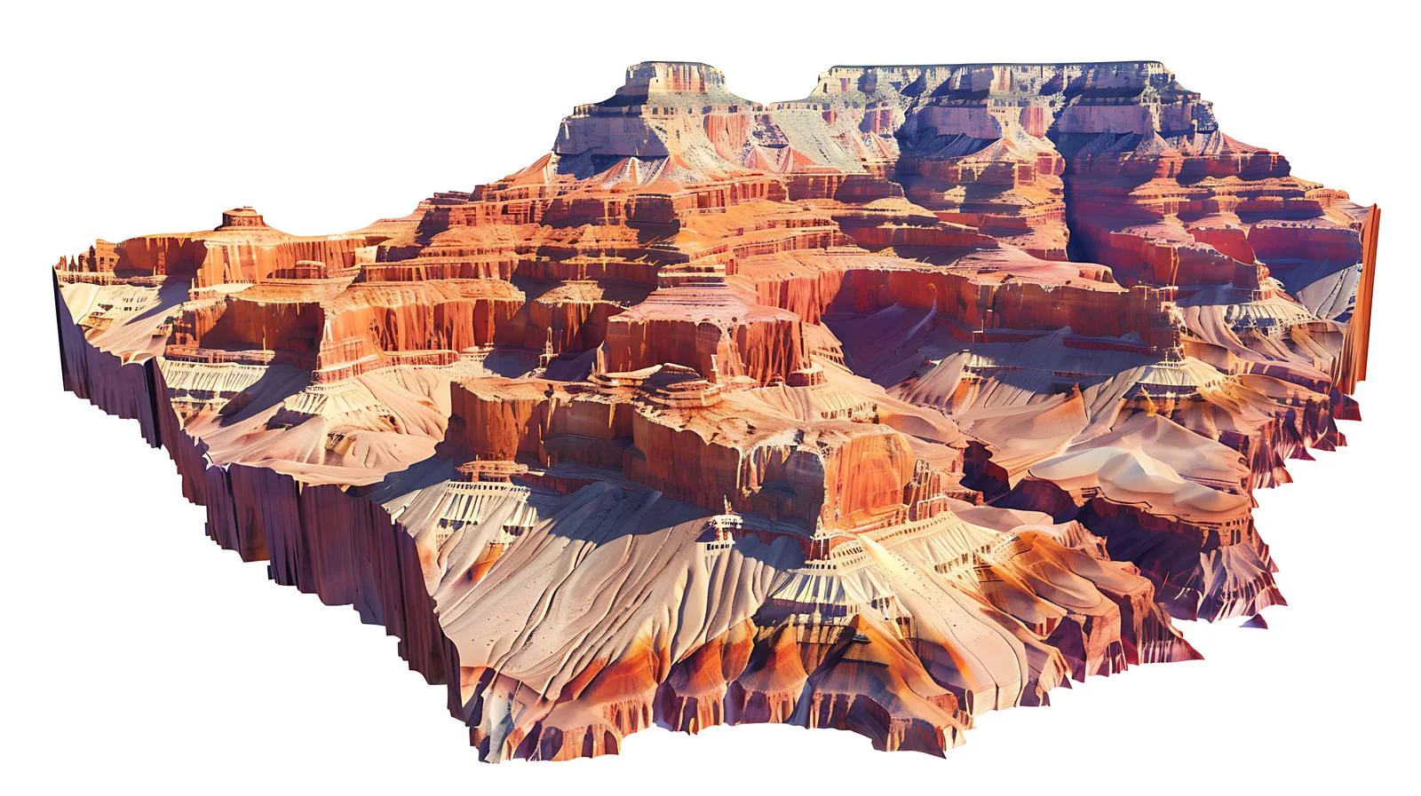 Dushanzi Grand Canyon White Background Elegance — free download from Dotvec