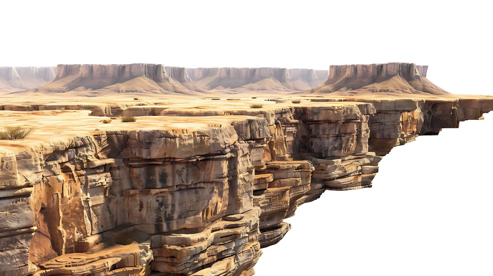 Dushanzi Grand Canyon White Background View — free download from Dotvec
