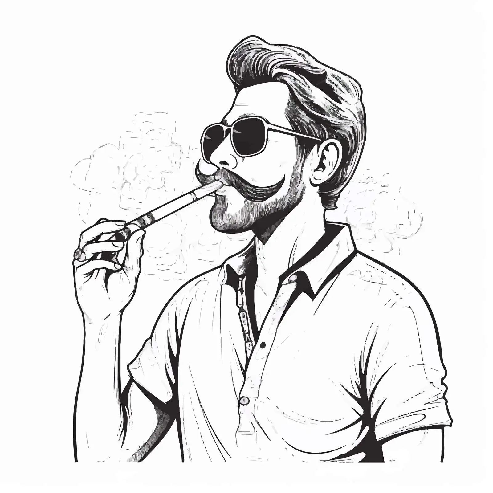 E-Cigarette in Hand: Vape Smoking Concept Art — free download from Dotvec