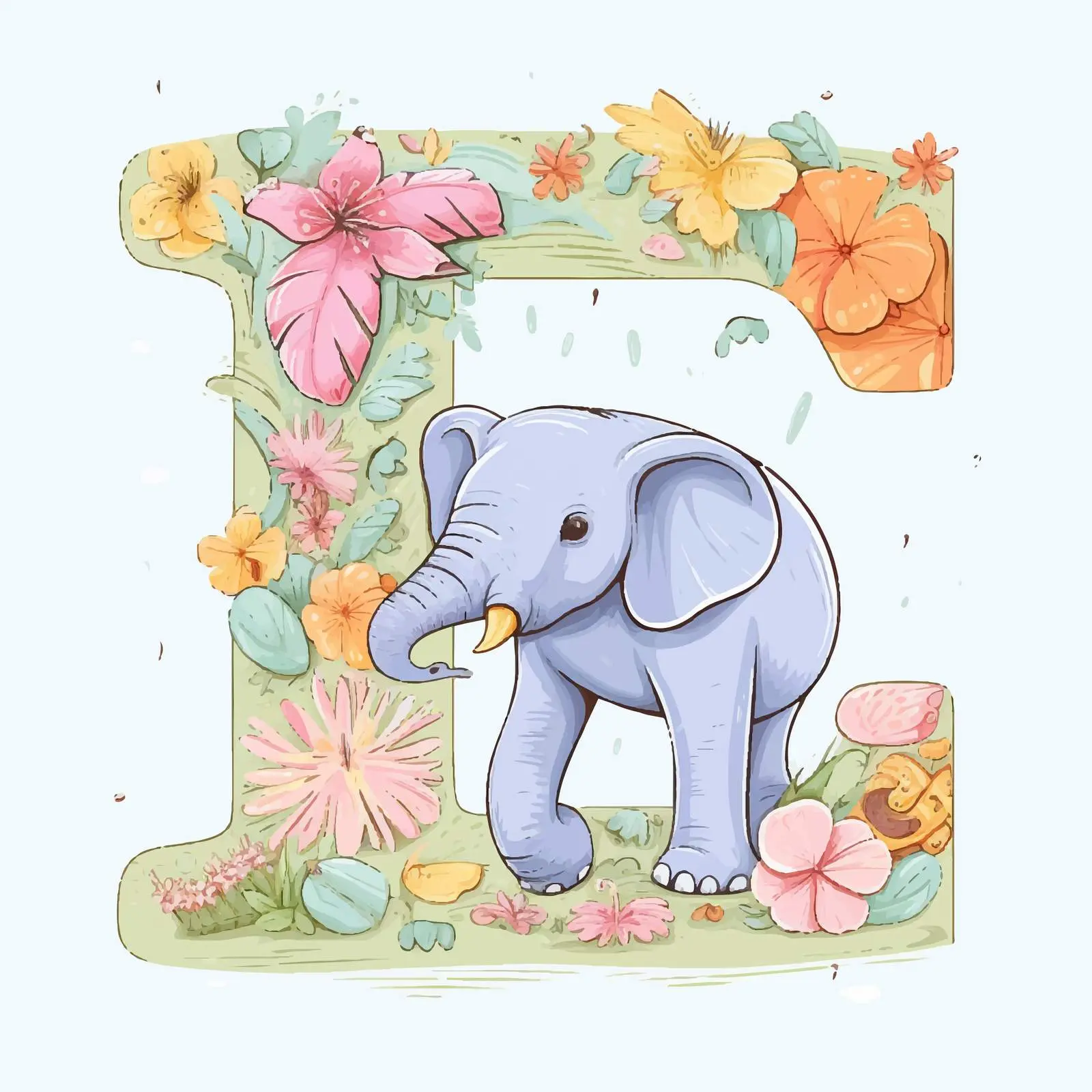 Pastel Alphabet Tracing Cards Worksheet — free download from Dotvec