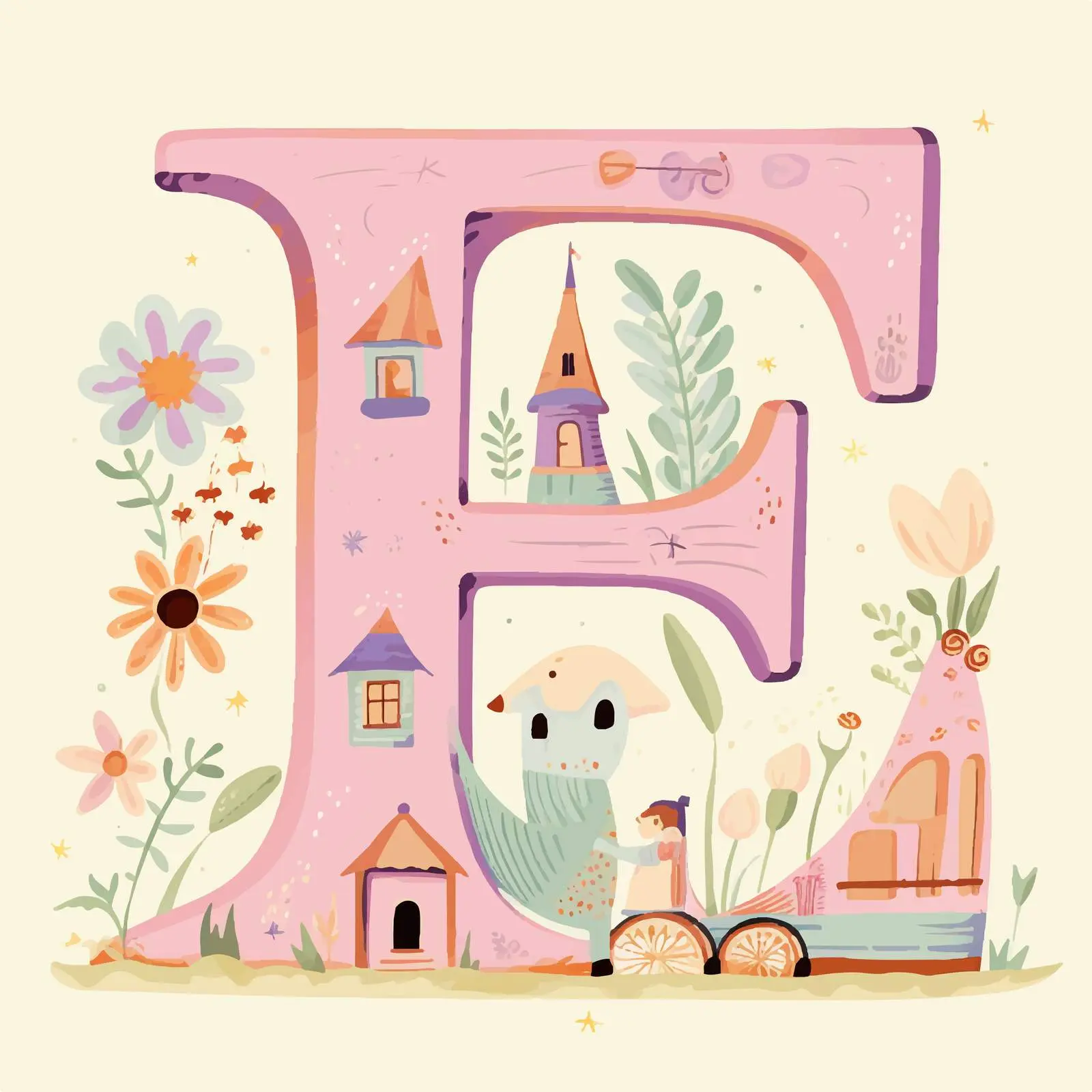 Pastel Alphabet Tracing Cards Worksheet — free download from Dotvec