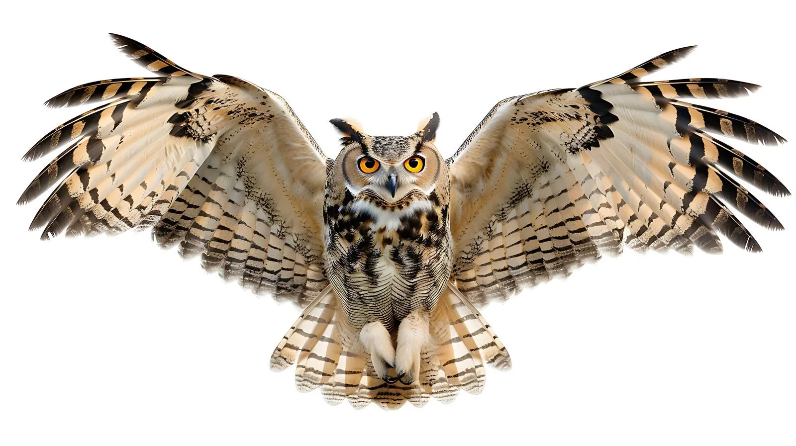 Majestic Eagle Owl in Verdant Forest — free download from Dotvec