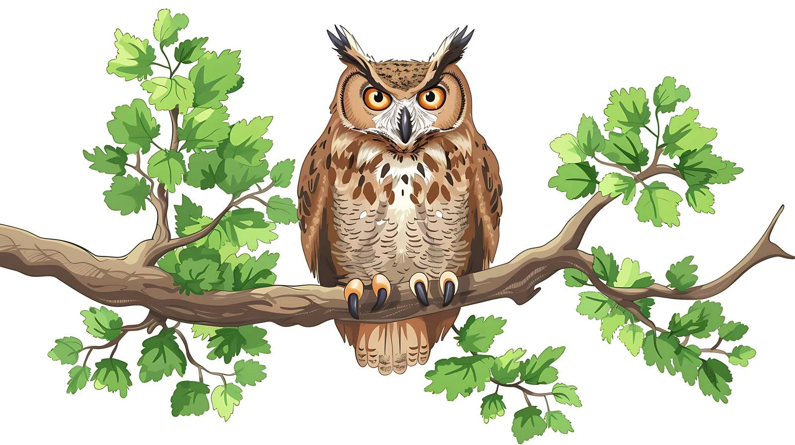 Majestic Eagle Owl in Lush Forest – free bubo image from Dotvec