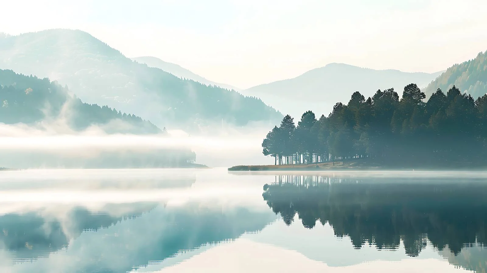 Tranquil Kanas Lake Morning Scene — free download from Dotvec
