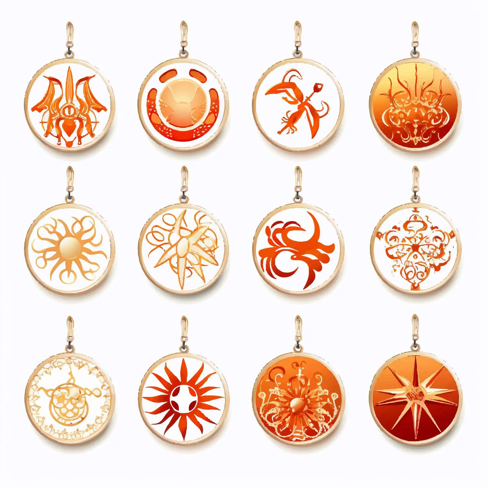 Zodiac Sign Earrings Vector Cut Files — free download from Dotvec