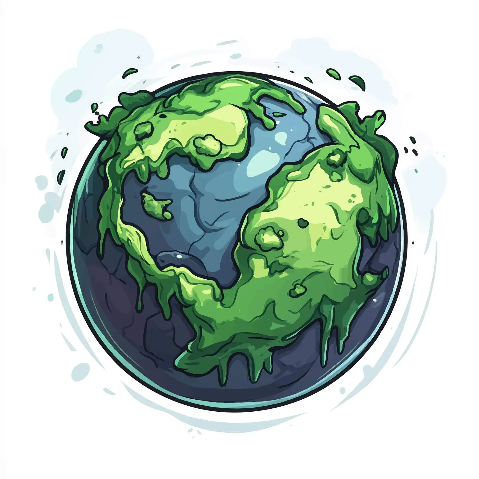 Cartoon Earth Vector Illustration — free download from Dotvec