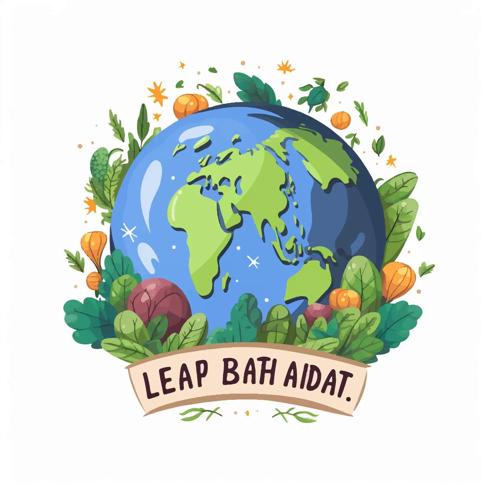 Colorful Earth Day Cartoon Vector Illustration — free download from Dotvec