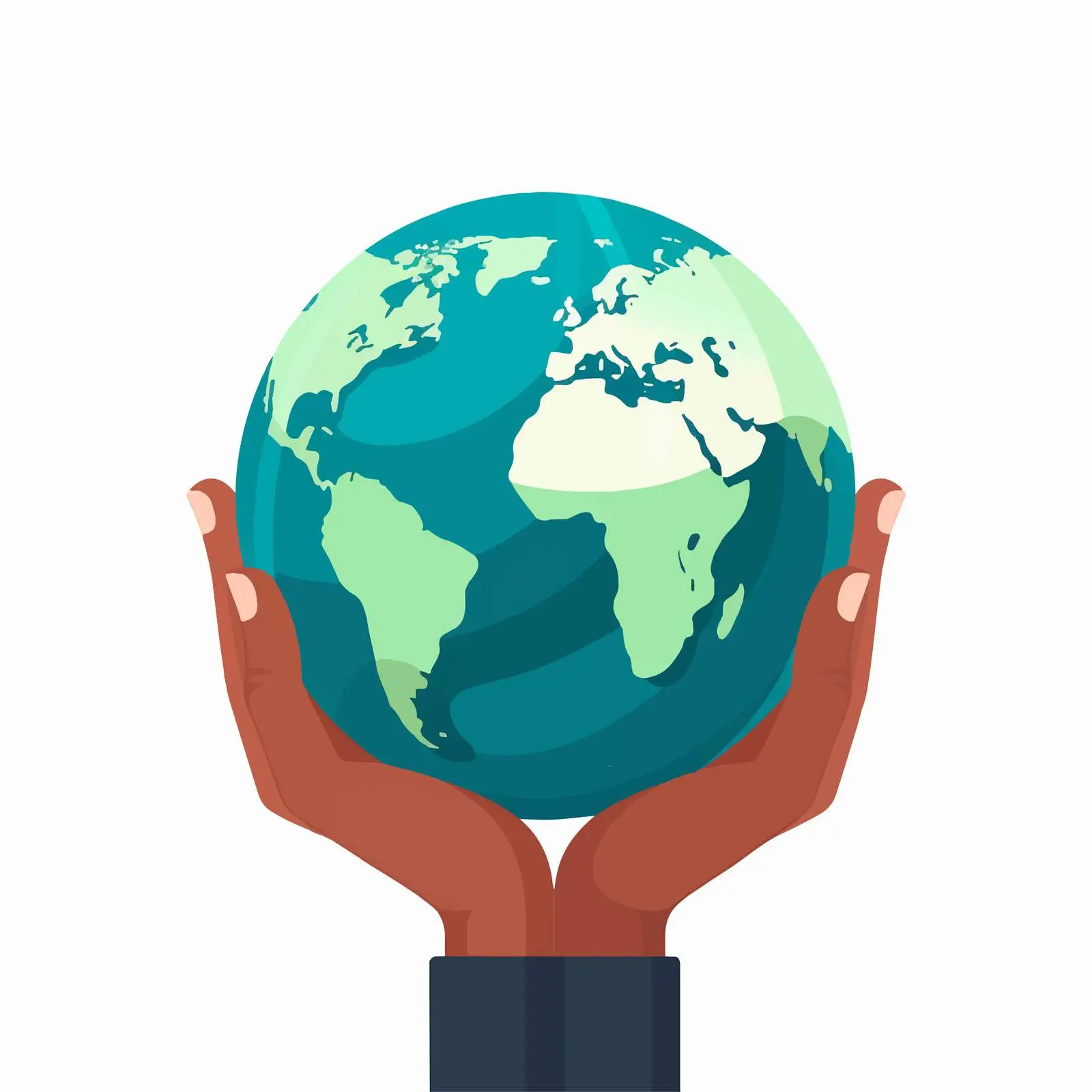 Hands Holding Earth Globe Icon Vector — free download from Dotvec