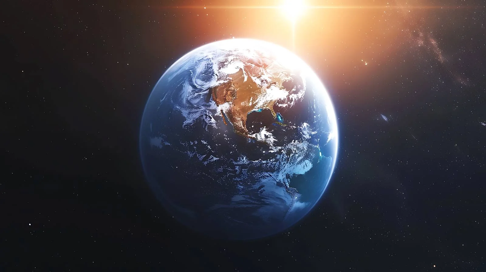 Earth & Beautiful Blue Planet in Space — free download from Dotvec