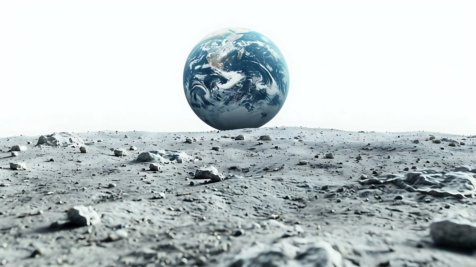 Moon View of Earth with ID — free download from Dotvec