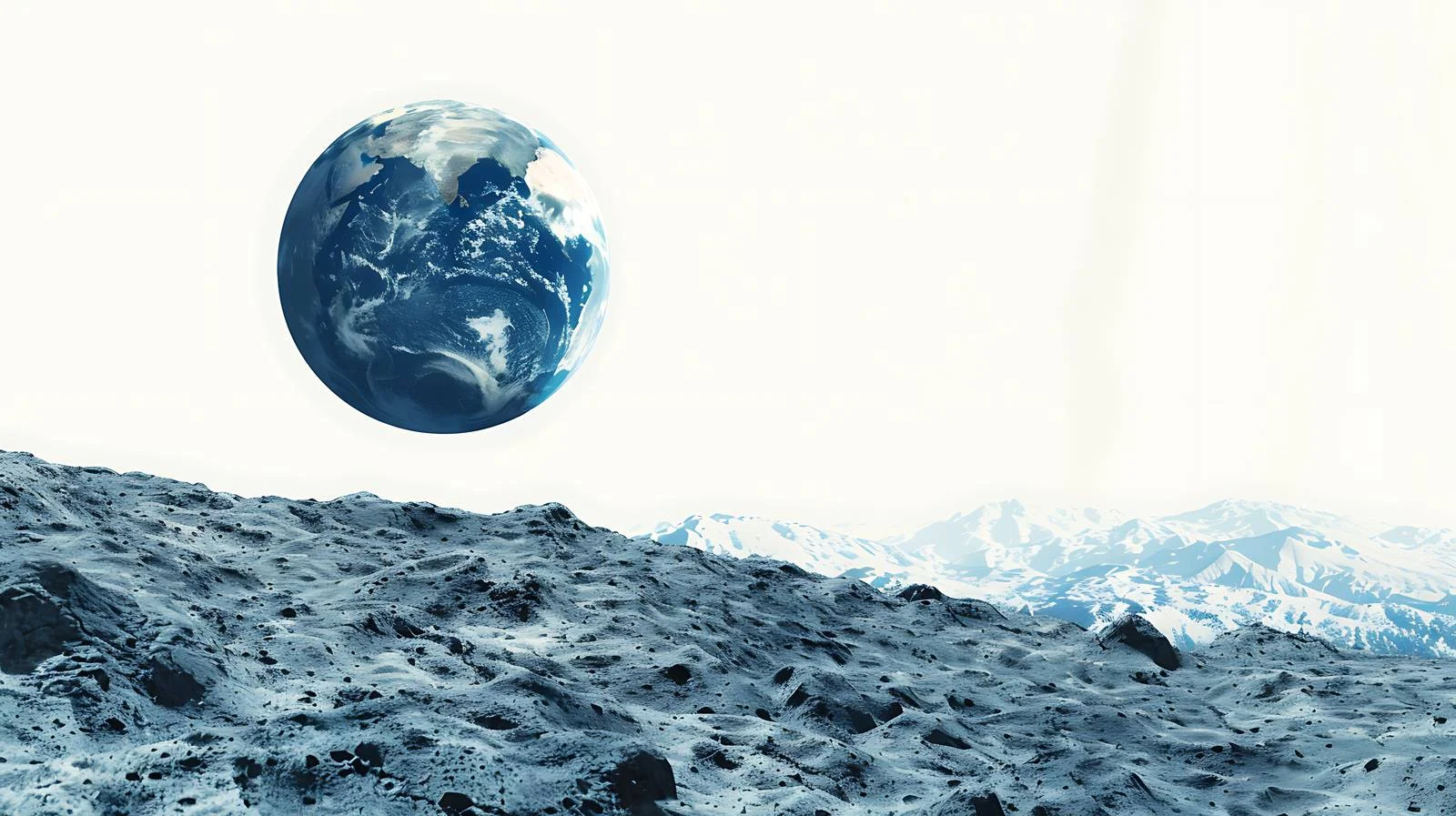 Earth Viewed From Moon Surface — free download from Dotvec