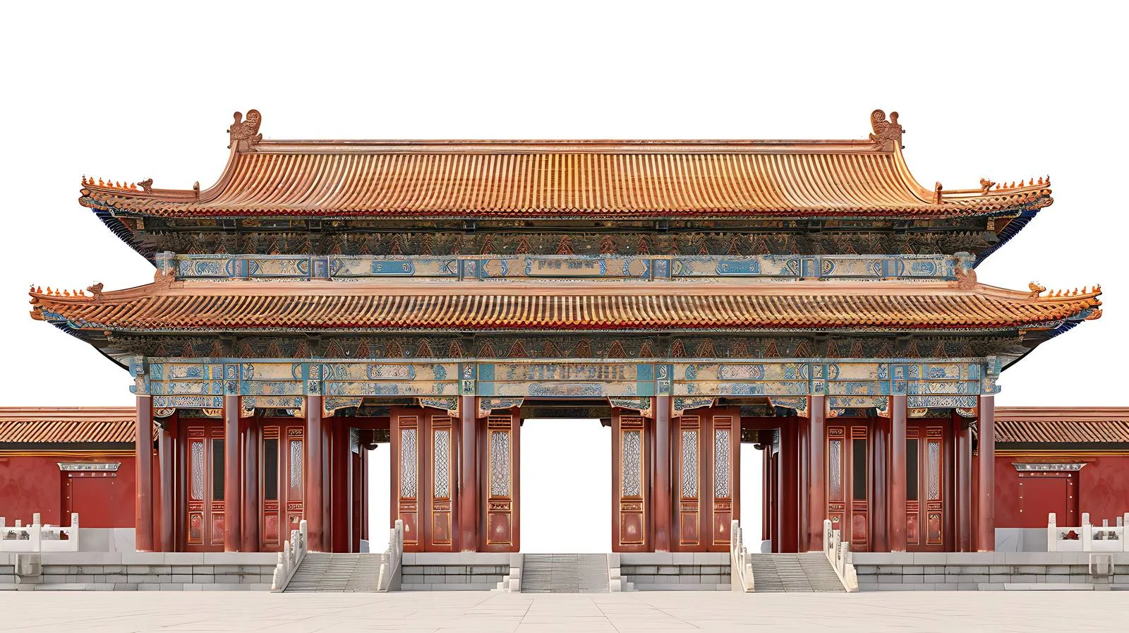 East Gateway View in Forbidden City — free download from Dotvec