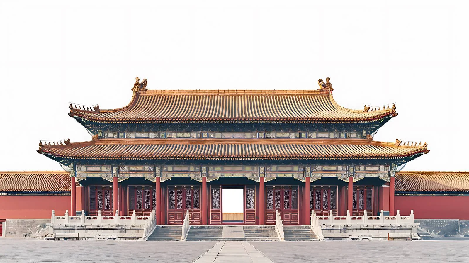 Eastern Facade of Shenwu Gate in Forbidden City — free download from Dotvec