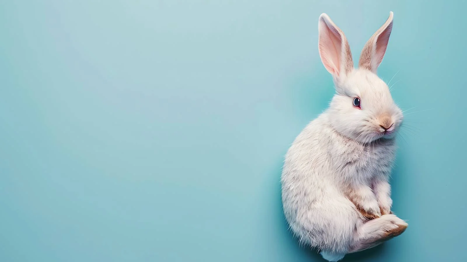 Easter Bunny Decoration on Blue Background — free download from Dotvec