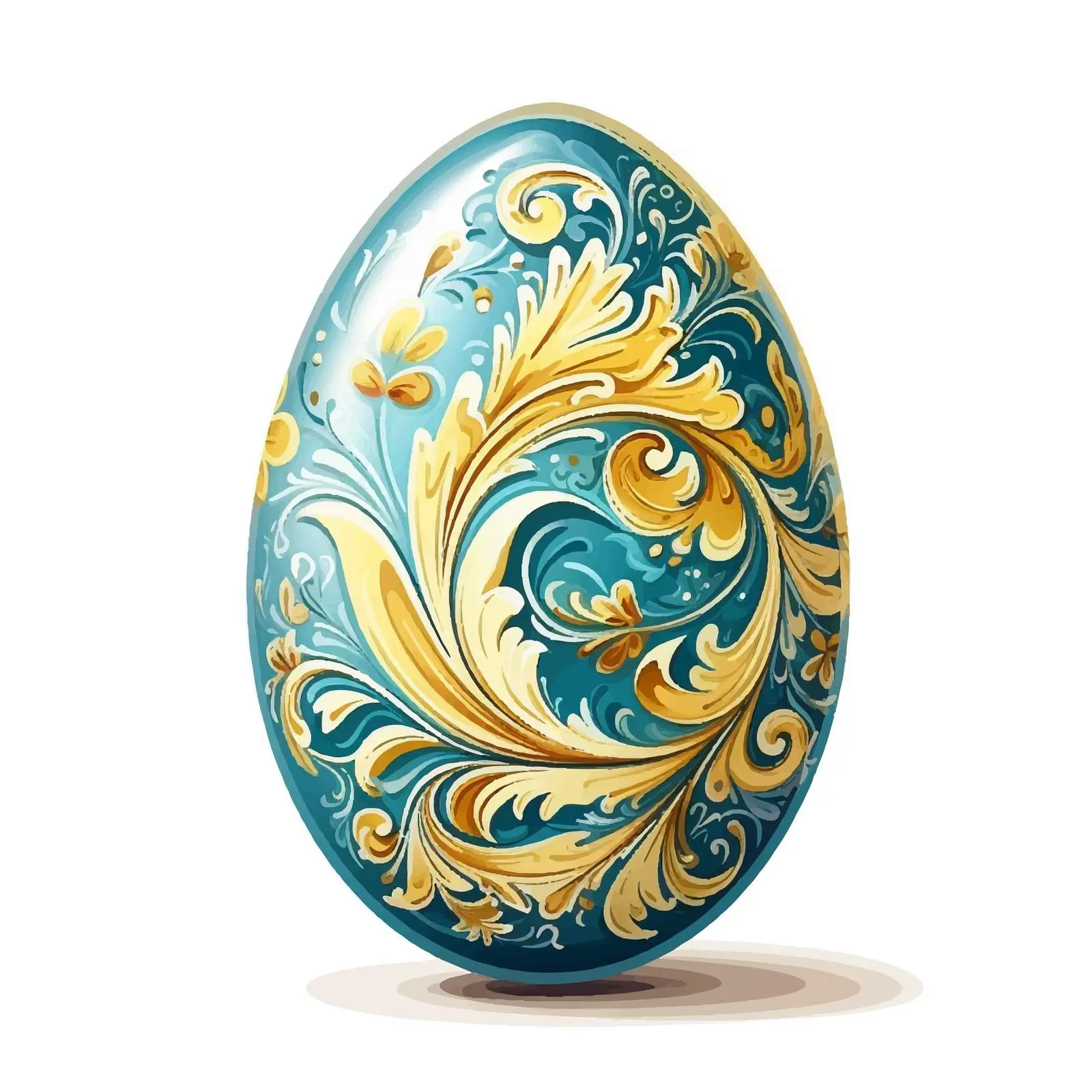 Byzantine Style Easter Egg Cartoon Vector — free download from Dotvec