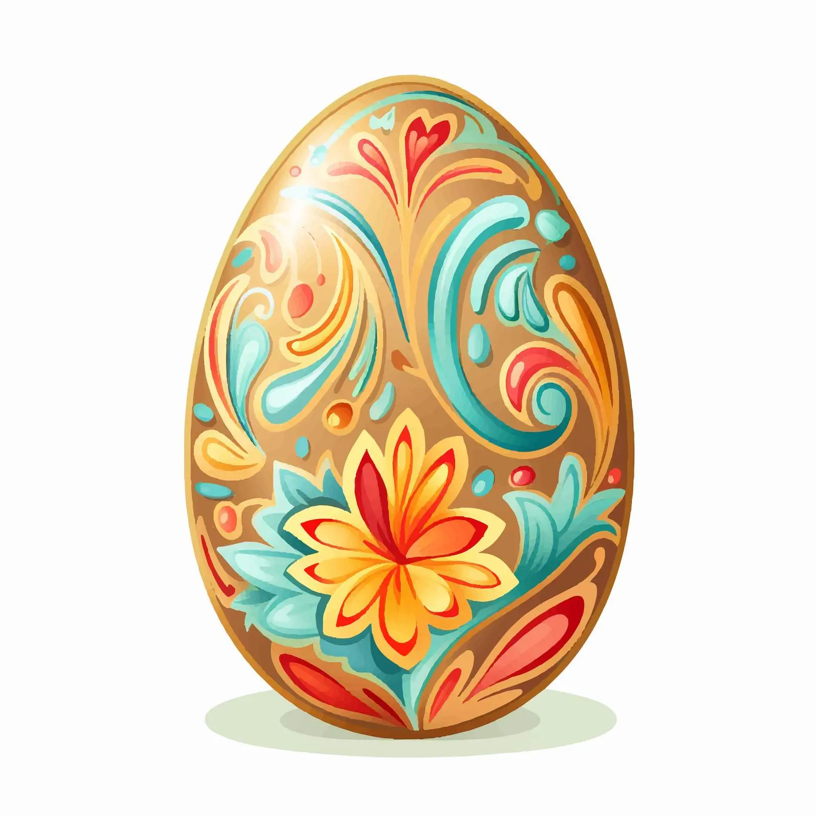 Byzantine Style Easter Egg Vector Design — free download from Dotvec