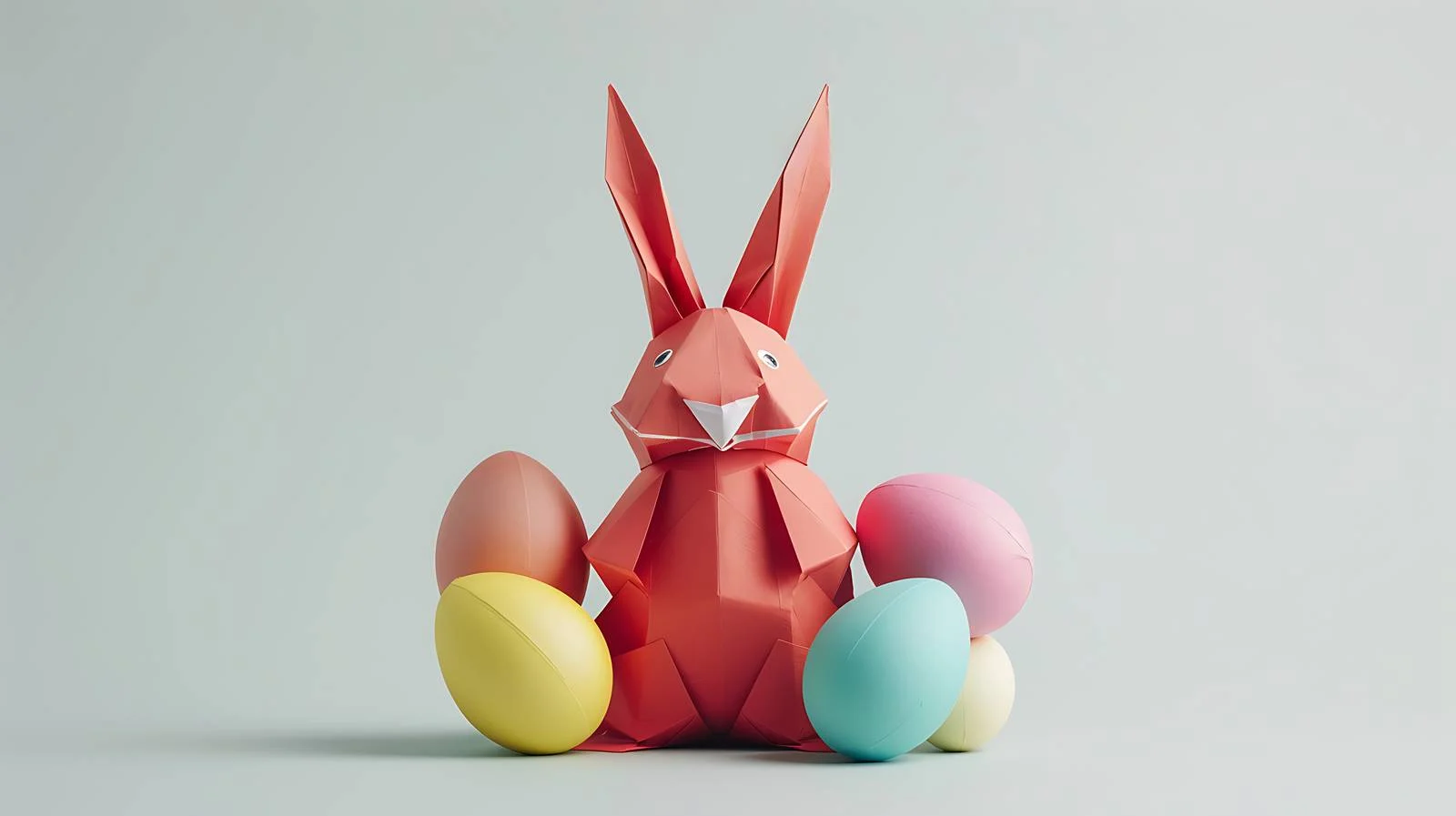 Easter Bunny Egg in Paper Wrap — free download from Dotvec