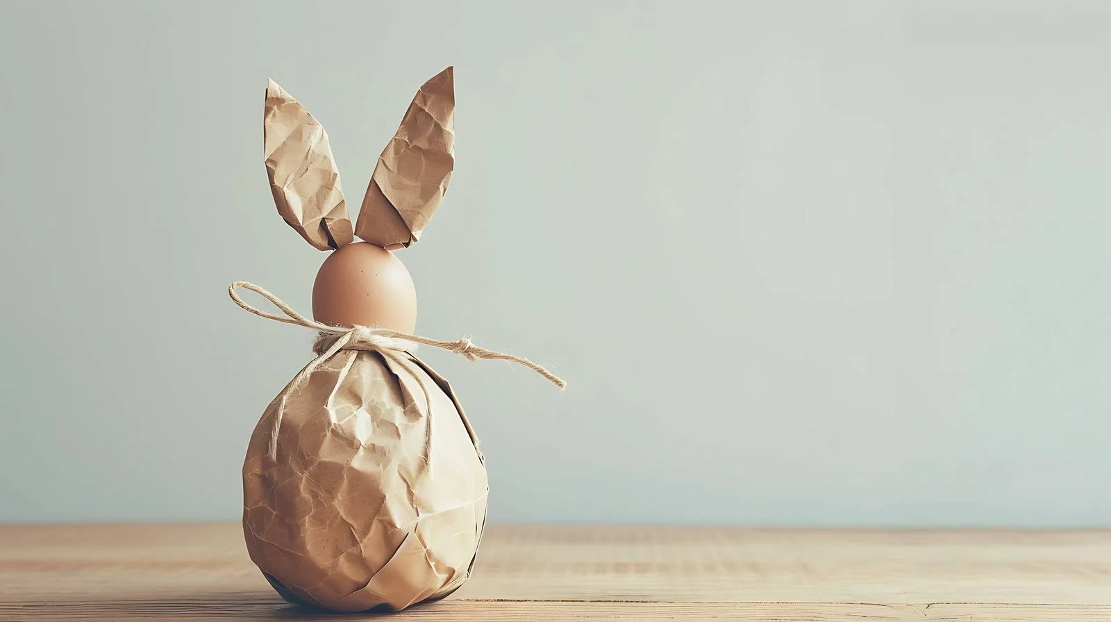 Bunny-Shaped Easter Egg in Paper Wrap — free download from Dotvec