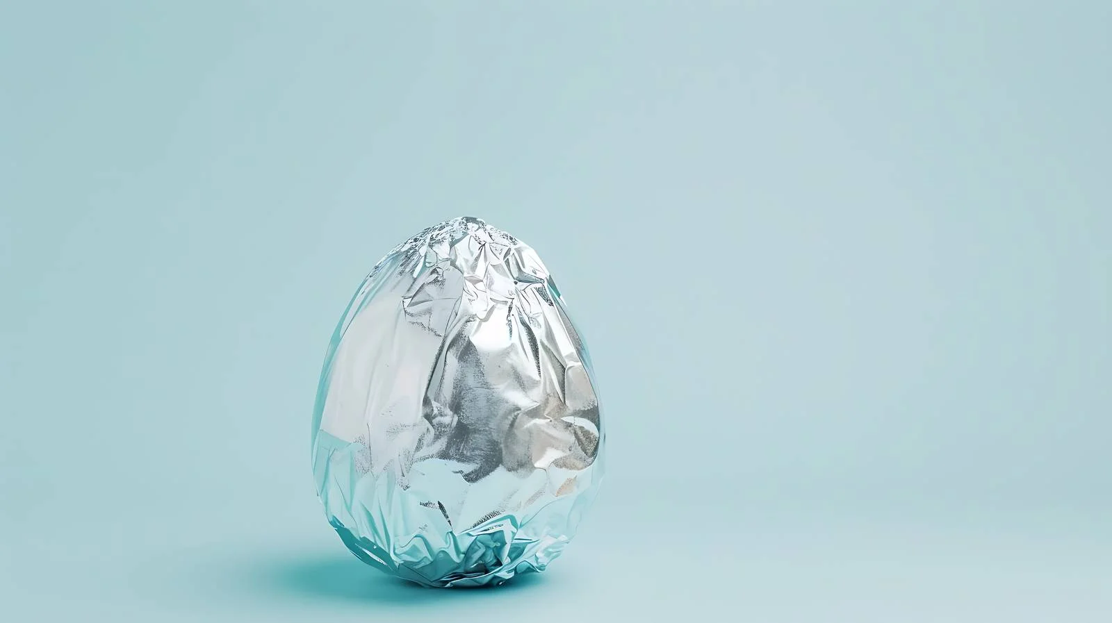 Easter Egg with Silver Foil Wrap — free download from Dotvec