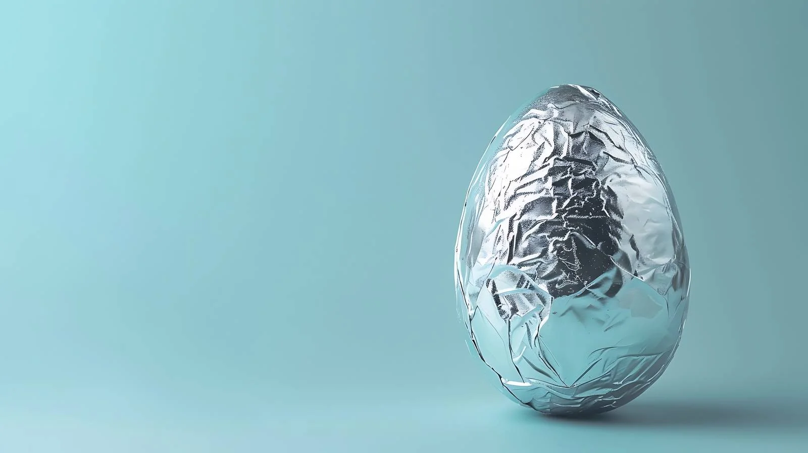 Easter Egg in Silver Foil — free download from Dotvec