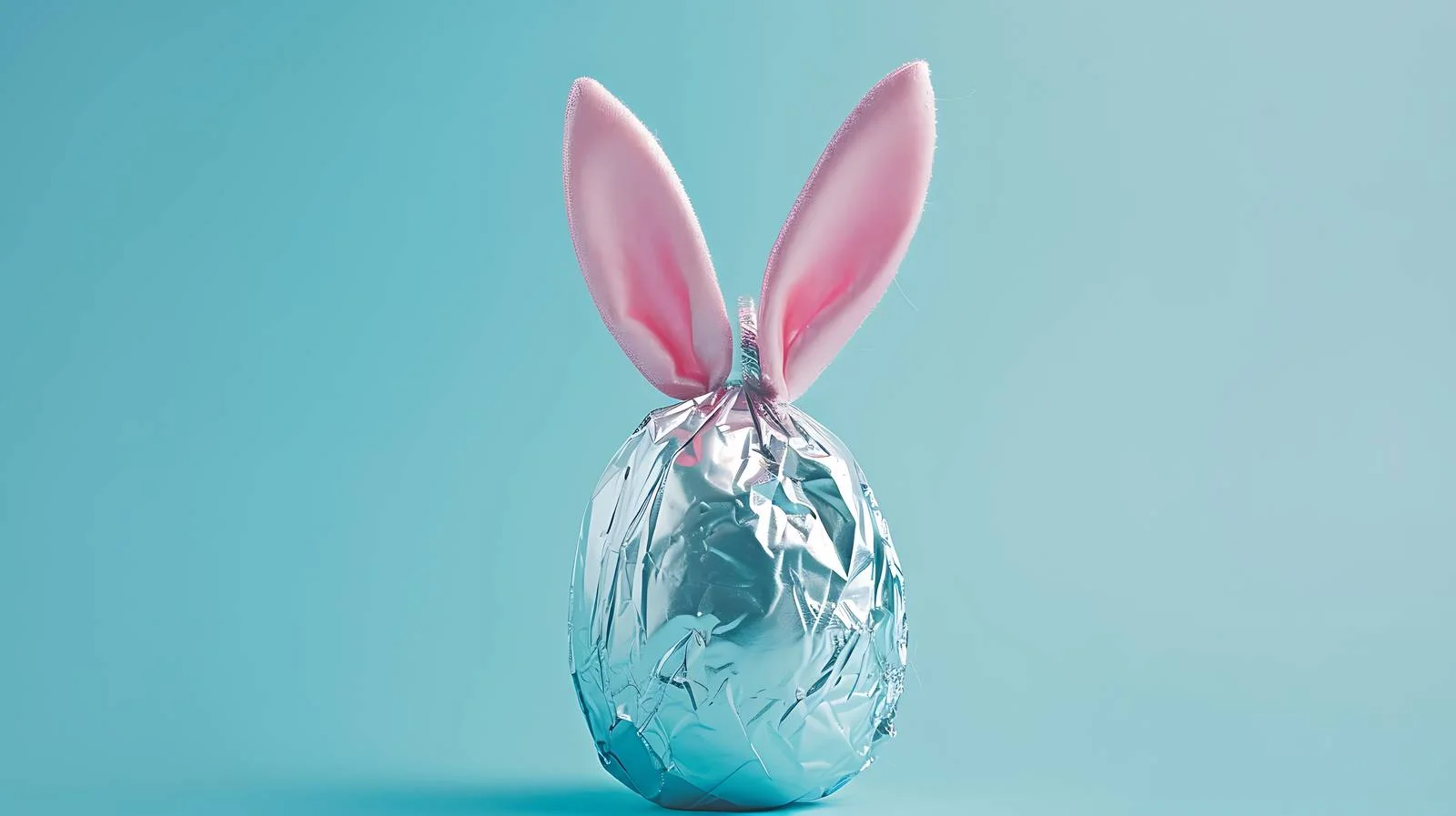 Festive Easter Egg Wrapped in Silver Foil — free download from Dotvec