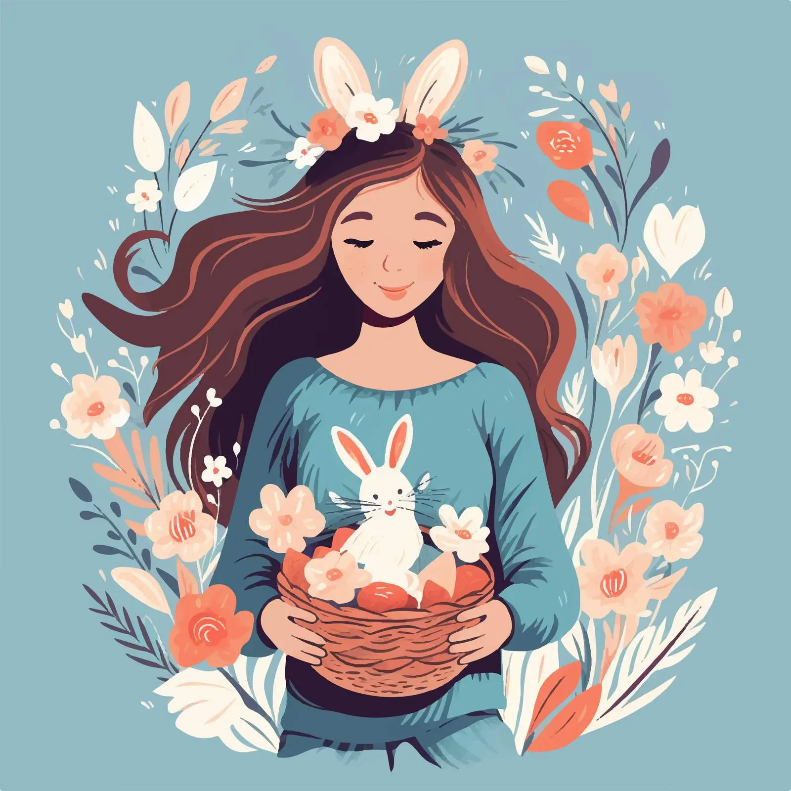 Handwritten Easter Greeting Card Template — free download from Dotvec