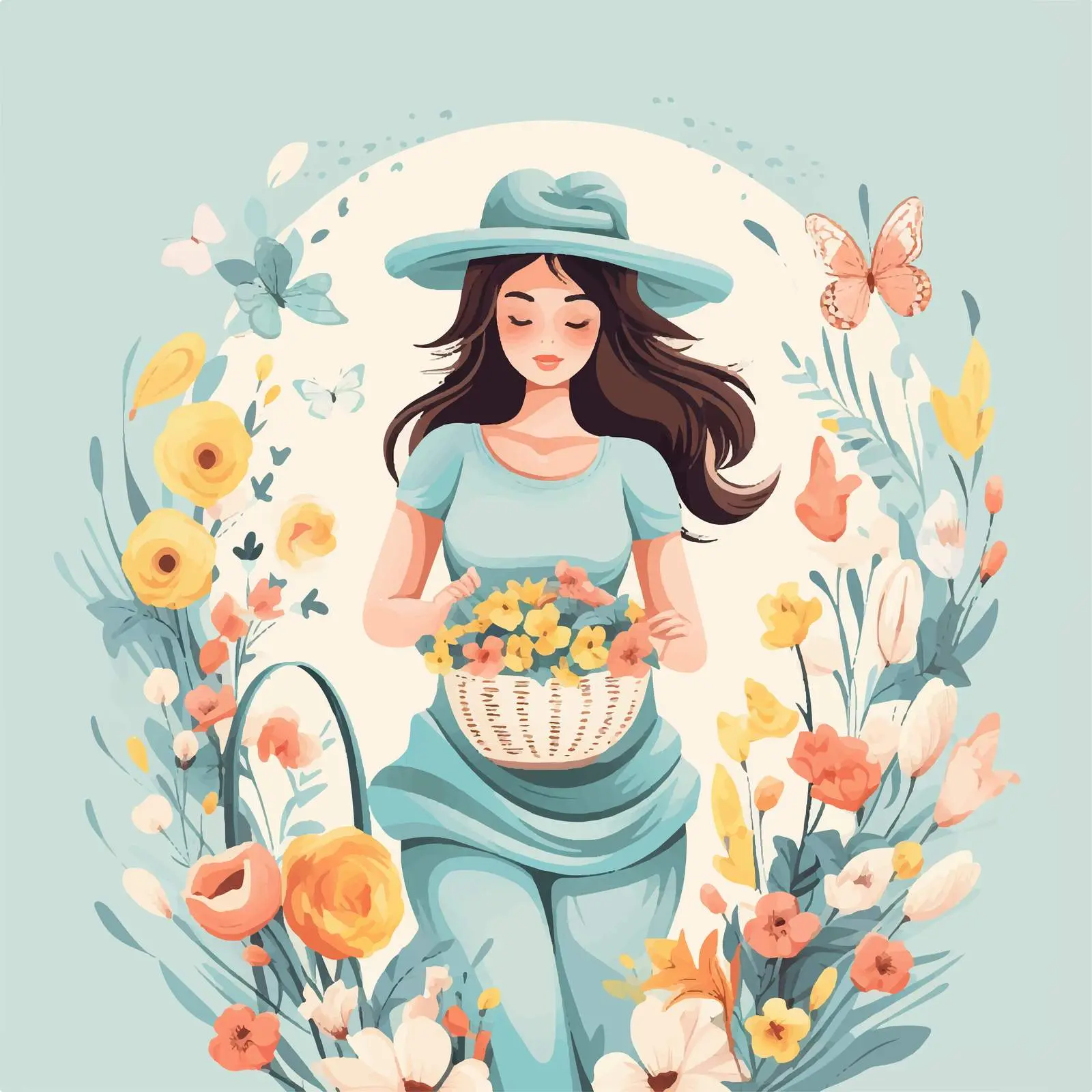 Handwritten Easter Greeting Card Template — free download from Dotvec