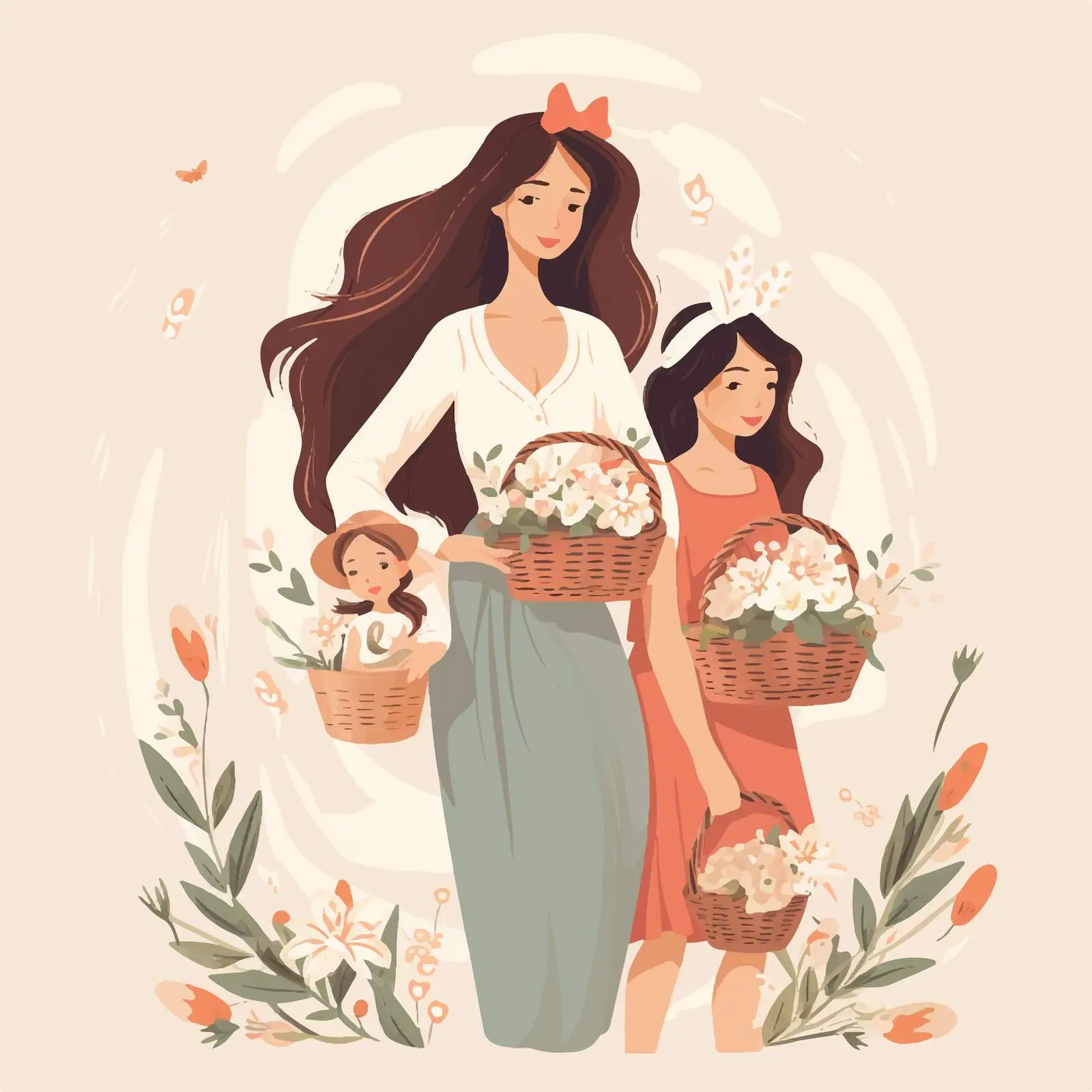 Handwritten Easter Greeting Card Template — free download from Dotvec