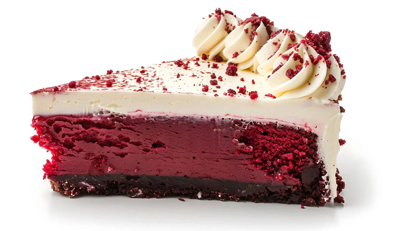 Decadent Red Velvet Cake Slice — free download from Dotvec